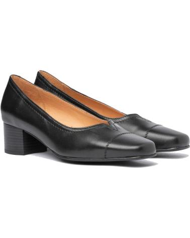 Zapatos de tacón de Mujer EVA MAÑAS SALON PIEL 1491 NEGRO