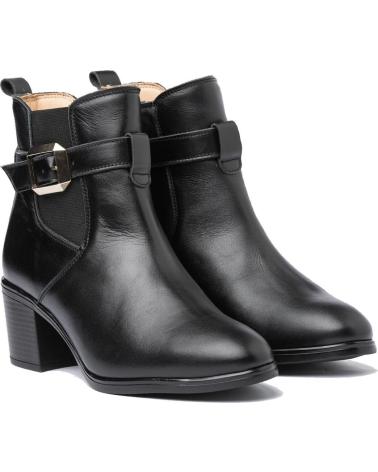Botines de Mujer EVA MAÑAS BOTIN PIEL 1301 NEGRO