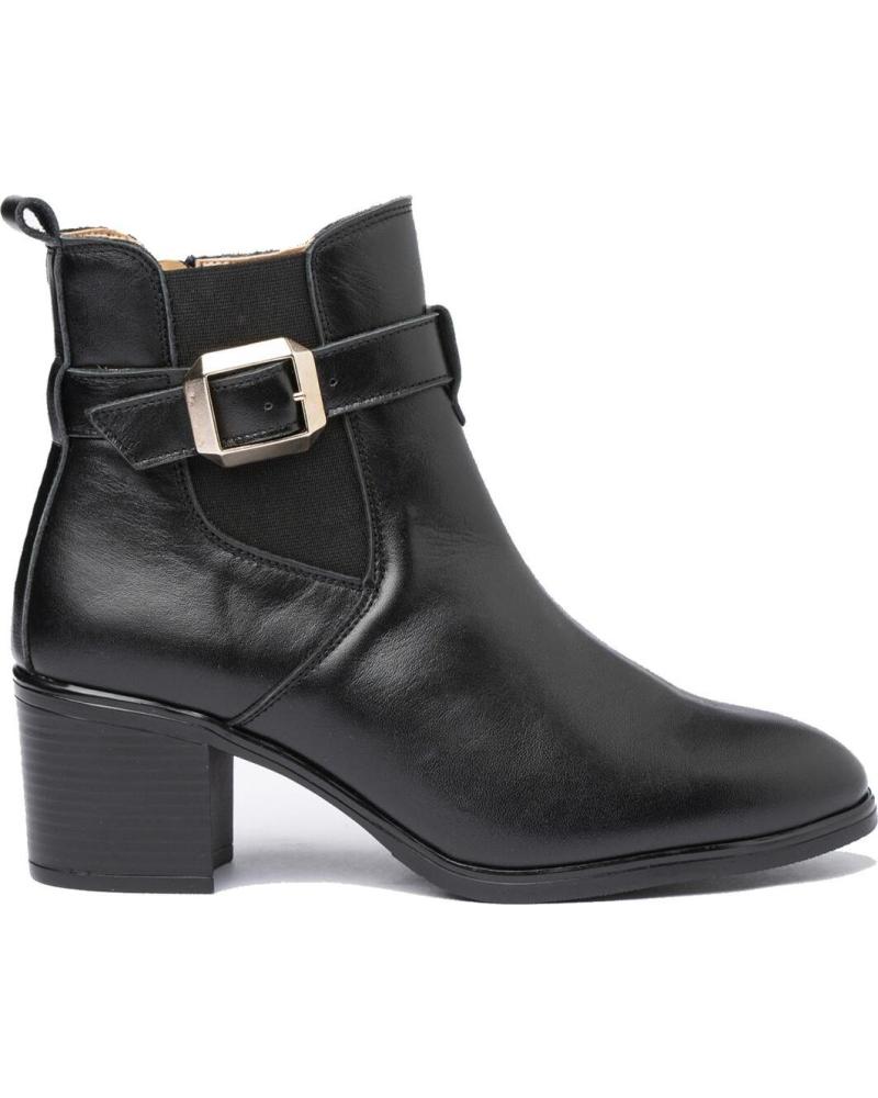 Botines de Mujer EVA MAÑAS BOTIN PIEL 1301 NEGRO