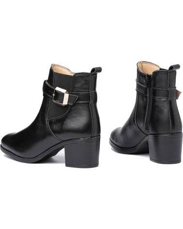 Botines de Mujer EVA MAÑAS BOTIN PIEL 1301 NEGRO