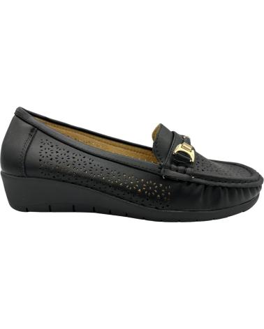 Zapatos de Mujer CALZADOMANIA MOCASIN PICADO MUJER NEGRO