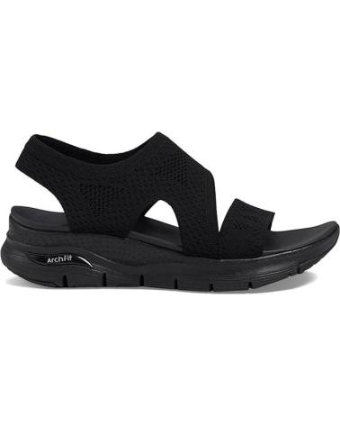 Sandalias-De-Mujer-SKECHERS-SANDALIAS-PLANAS-119458-MUJER-NEGRO