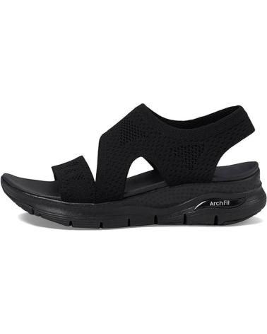 Sandali-De-Mujer-SKECHERS-SANDALIAS-PLANAS-119458-MUJER-NEGRO