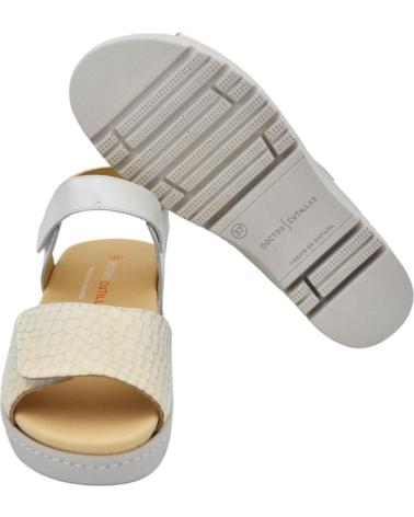 Deportivas de Mujer d`cutillas DOCTOR CUTILLAS - SANDALIAS DE CUNA PARA MUJER PIEL GRABAD BLANCO
