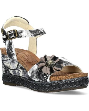 Sandalias de Mujer LAURA VITA FACYO-80 PIEL NEGRA NEGRO