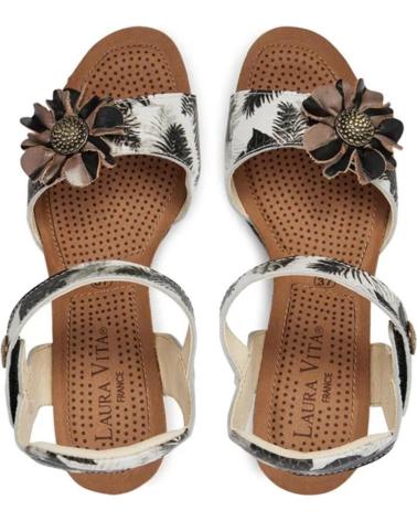 Sandalias de Mujer LAURA VITA FACYO-80 PIEL NEGRA NEGRO