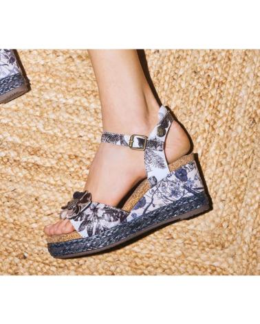 Sandalias de Mujer LAURA VITA FACYO-80 PIEL NEGRA NEGRO