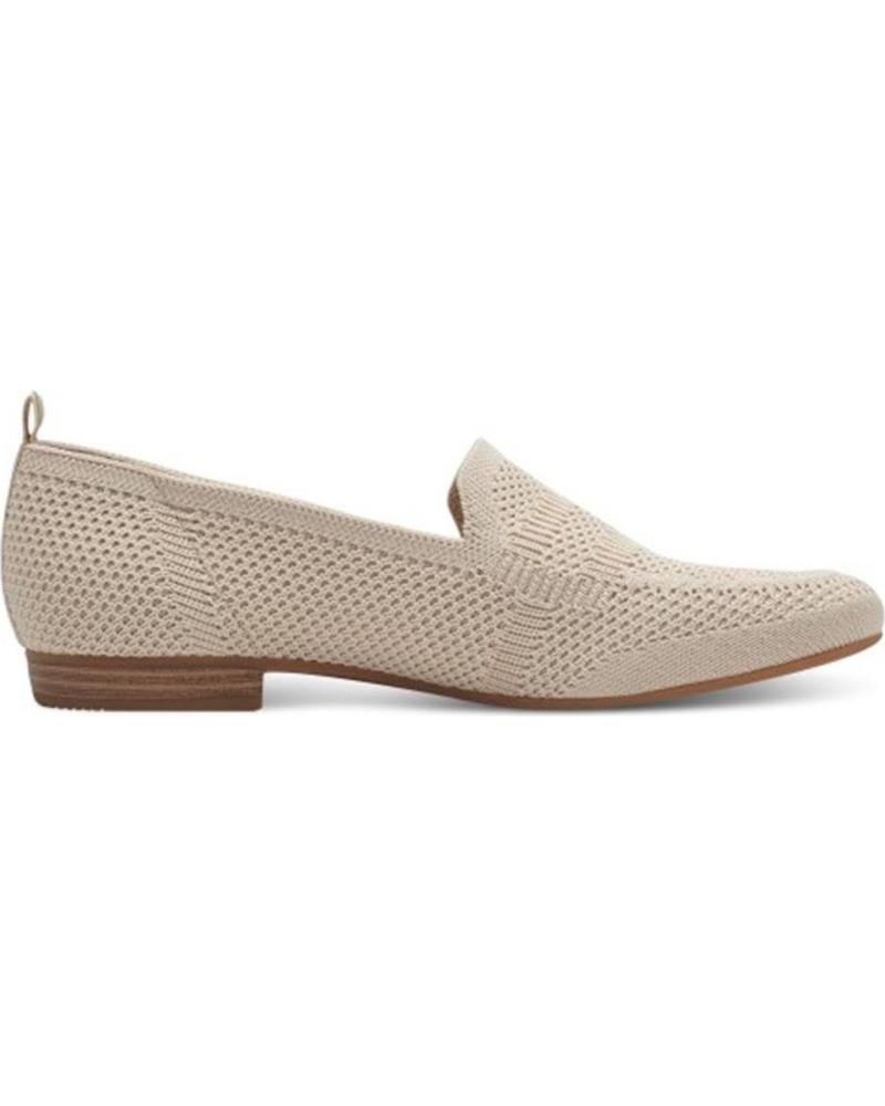 Mocasines de Mujer  24266 TEJIDO BEIG