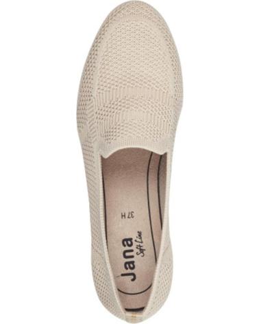 Mocasines de Mujer  24266 TEJIDO BEIG