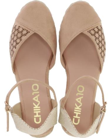 Zapatos de Mujer CHIKA10 ALPARGATAS MUJER MODELO NEW URSULA COLOR NUDE ARENA ARENA
