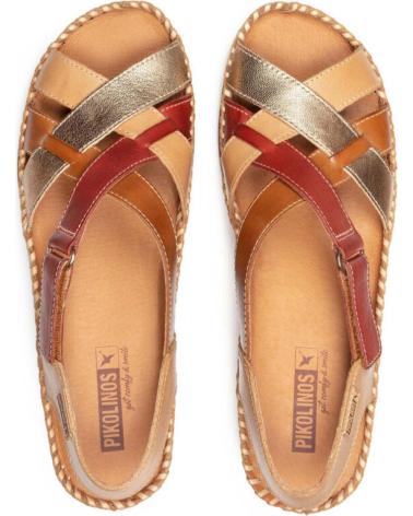 Sandalias de Mujer pikolinos SANDALIAS DE MUJER CON TIRAS CRUZADAS ALMOND