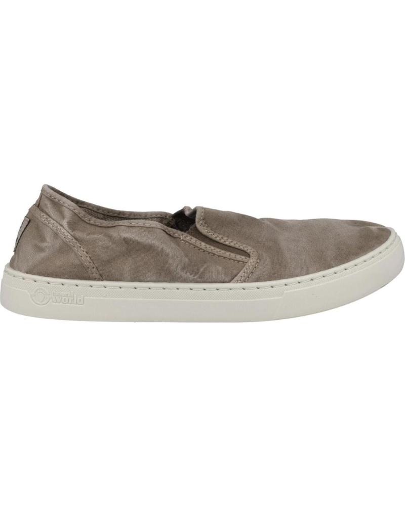 Zapatos-De-Hombre-NATURAL-WORLD-ZAPATILLAS-EN-COLOR-PARA-MARRON