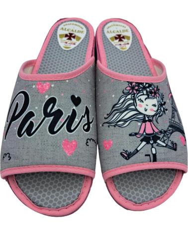 Calzado de casa de Mujer ALCALDE ZAPATILLA CASA MUJER GRIS