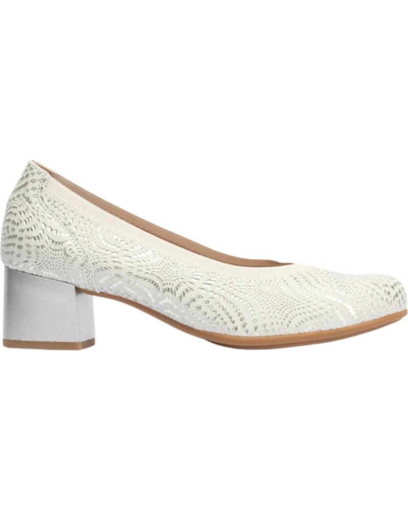 PITILLOS 5720 SILVER BLOCK HEEL PUMPS PLATA