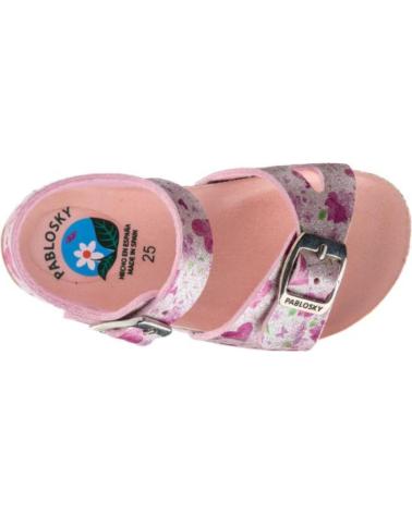Sandalen für Mädchen PABLOSKY SANDALIA HEBILLAS PARA NINA 428670 COLOR ROSA