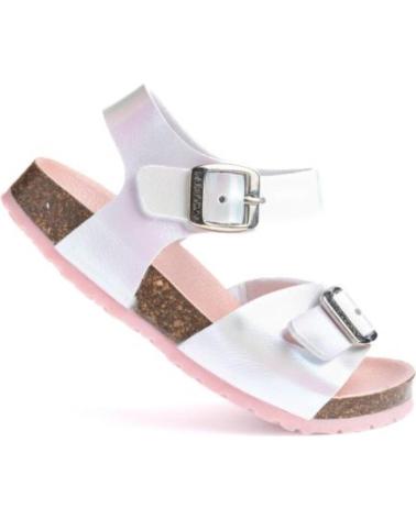 PABLOSKY SANDALIA BIO CON HEBILLAS PARA NINA 428300 COLOR IZADO METAL