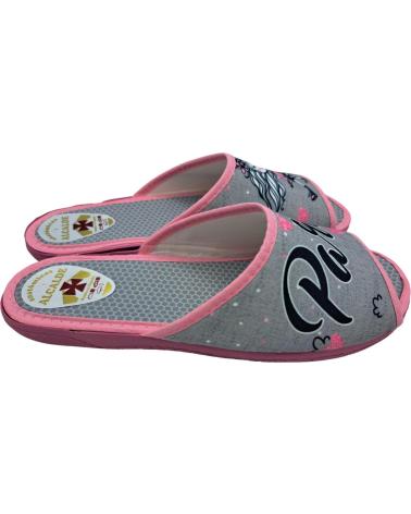 Calzado de casa de Mujer ALCALDE ZAPATILLA CASA MUJER GRIS