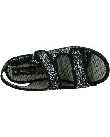 D`CUTILLAS ZAPATILLAS DE CASA DOCTOR CUTILLAS 21794 AUTOADHERENTE NEGRO