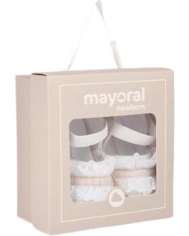 Neonato per Bambina MAYORAL BEBE 9741 MERCEDITAS BEBE BLANCO