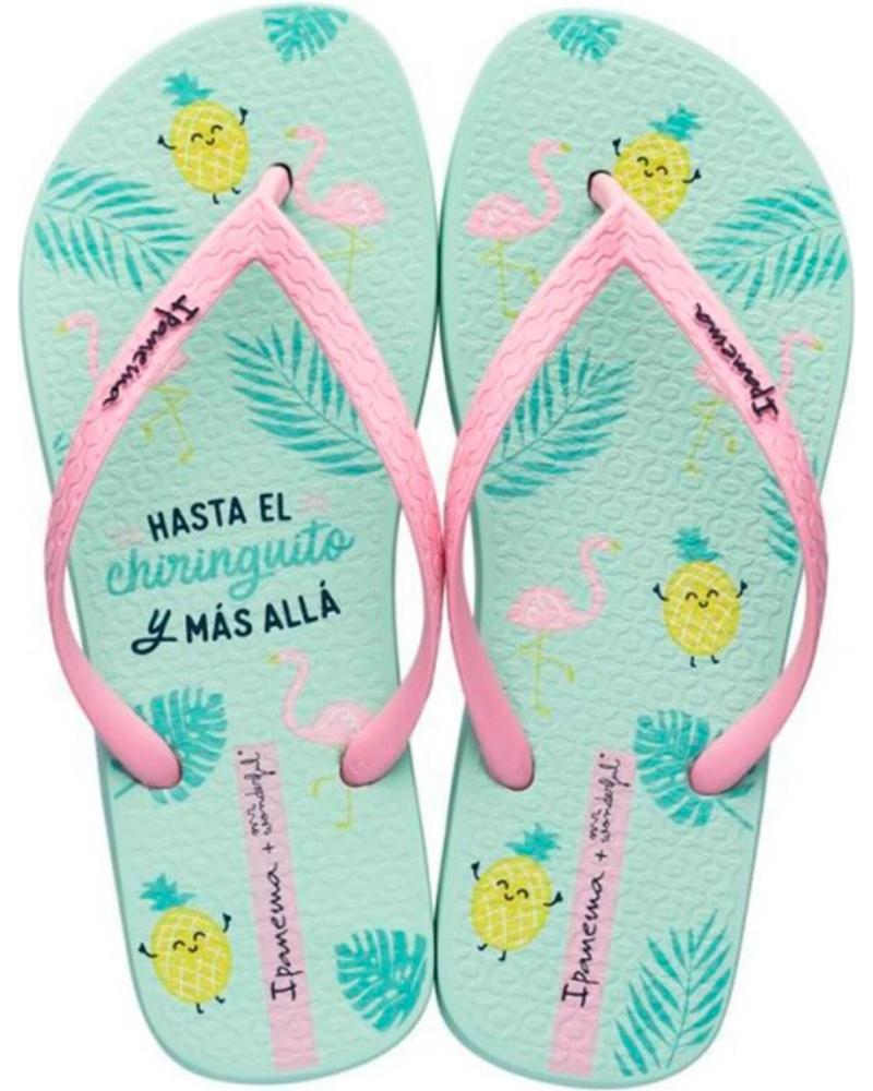 Chinelos de Menina IPANEMA 83079 CHANCLAS DE PLAYA PARA NIÑA VERDE