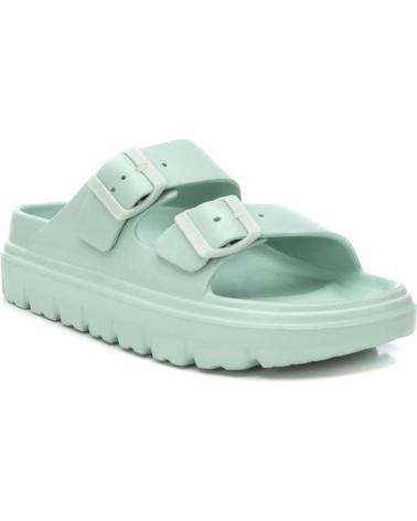 XTI CHANCLA DE GOMA CON HEBILLAS PARA MUJER 142550 COLOR AQUA VERDE
