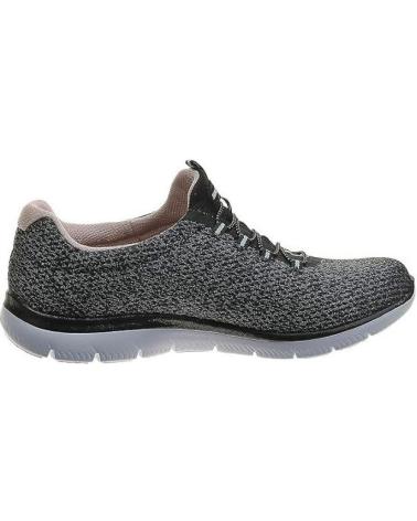 Zapatillas deporte de Mujer SKECHERS DEPORTIVA CON ELASTICOS PARA MUJER 150119 COLOR NE NEGRO ROSA