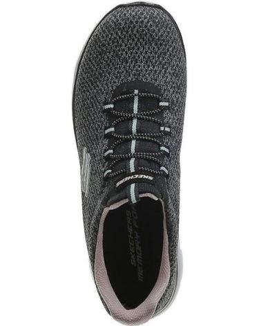 Zapatillas deporte de Mujer SKECHERS DEPORTIVA CON ELASTICOS PARA MUJER 150119 COLOR NE NEGRO ROSA