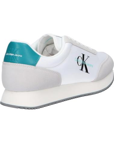 Zapatillas deporte de Hombre CALVIN KLEIN YM0YM00746 RETRO RUNNER 01S WHITE OYSTER MUSHROOM