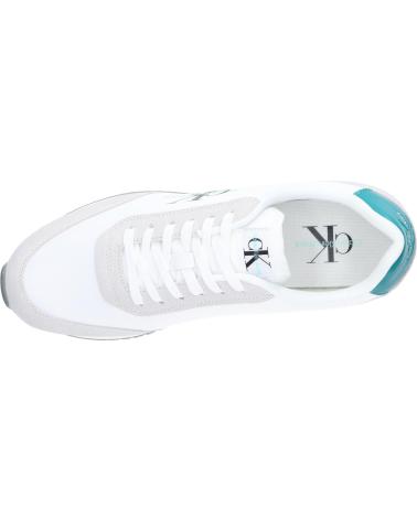Zapatillas deporte de Hombre CALVIN KLEIN YM0YM00746 RETRO RUNNER 01S WHITE OYSTER MUSHROOM