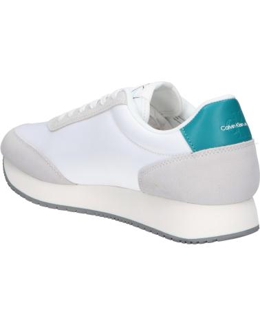 Zapatillas deporte de Hombre CALVIN KLEIN YM0YM00746 RETRO RUNNER 01S WHITE OYSTER MUSHROOM