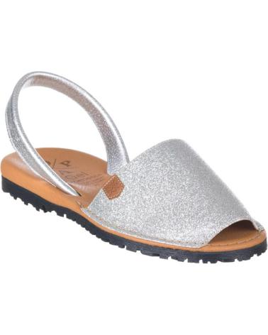 Sandalen-De-Mujer-POPA-SANDALIAS-PLANAS-CALIFORNIA-MUJER-PLATA-PLATEADO
