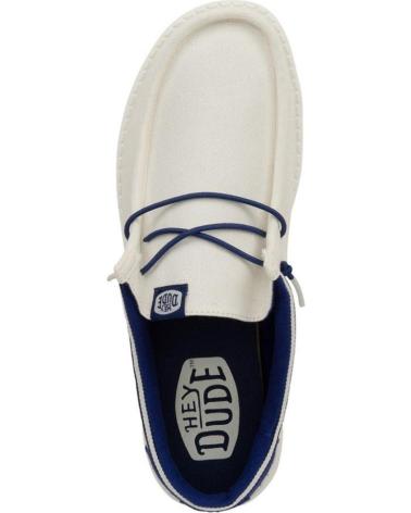 Nauticos de Hombre HEY DUDE HOMBRE MOCASINES WALLY LETTERMAN BLANCO AZUL VARIOS COLORES