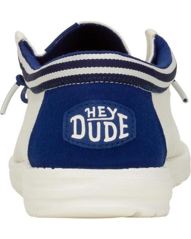 Nauticos de Hombre HEY DUDE HOMBRE MOCASINES WALLY LETTERMAN BLANCO AZUL VARIOS COLORES