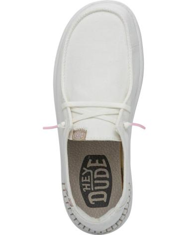 Mocasines de Mujer HEY DUDE MUJER MOCASINES WENDY RISE SPARK WHITE VARIOS COLORES