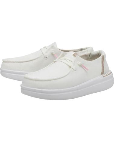 Mocasines de Mujer HEY DUDE MUJER MOCASINES WENDY RISE SPARK WHITE VARIOS COLORES