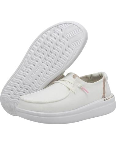 Mocasines de Mujer HEY DUDE MUJER MOCASINES WENDY RISE SPARK WHITE VARIOS COLORES