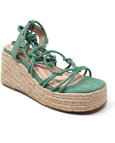 Sandalias de Mujer BUBBLE BOBBLE ALPARGATAS DE ESPARTO KISS KISS VARIOS M2214 VERDE