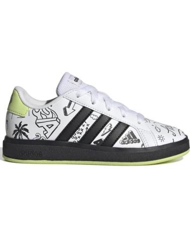Esportes  de Menina e Menino ADIDAS DEPORTIVO NINOS GRAND COURT 2 0K IG4853 BLANCO