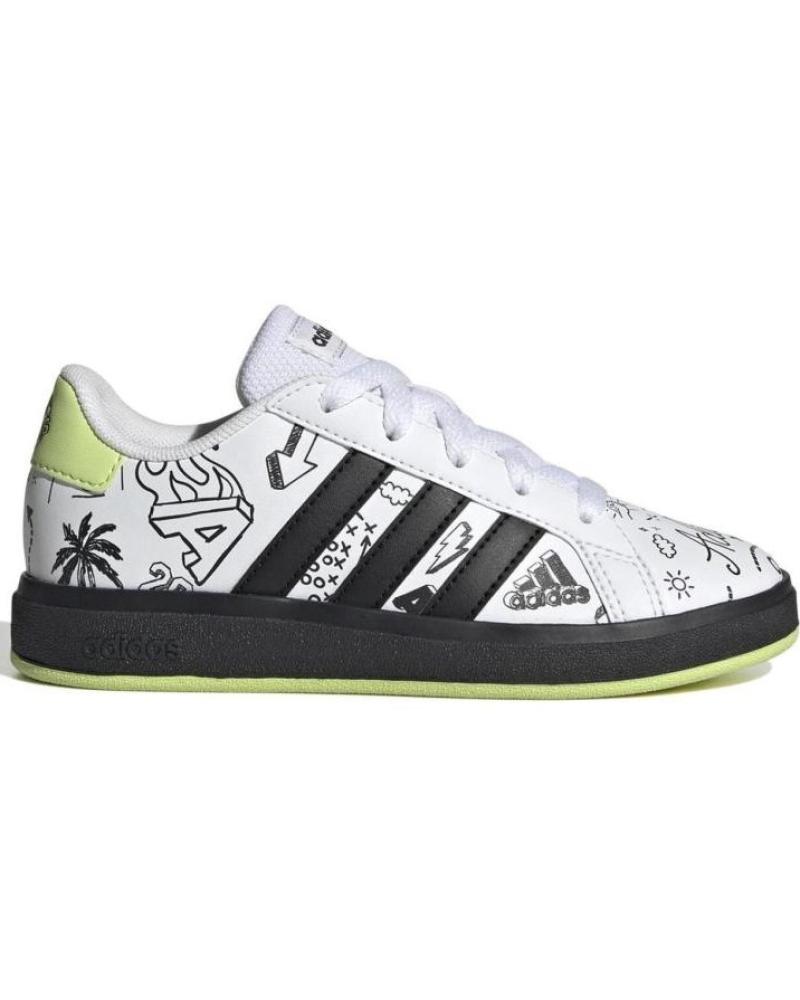 Esportes  de Menina e Menino ADIDAS DEPORTIVO NINOS GRAND COURT 2 0K IG4853 BLANCO