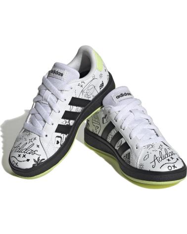 Esportes  de Menina e Menino ADIDAS DEPORTIVO NINOS GRAND COURT 2 0K IG4853 BLANCO