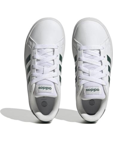 Esportes  de Menina e Menino ADIDAS DEPORTIVO NINOS GRAN COURT 2 0 K -VERDE IG4830 BLANCO