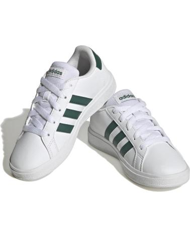 Esportes  de Menina e Menino ADIDAS DEPORTIVO NINOS GRAN COURT 2 0 K -VERDE IG4830 BLANCO