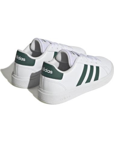 Esportes  de Menina e Menino ADIDAS DEPORTIVO NINOS GRAN COURT 2 0 K -VERDE IG4830 BLANCO