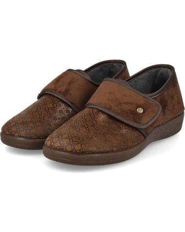 Calzado de casa de Mujer DEVALVERDE 1109 ZAPATILLAS MUJER MARRON