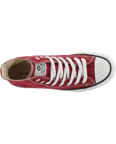 Woman and Man Trainers VICTORIA DEPORTIVA LONA 106500 CARMIN