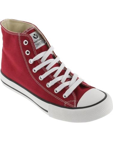 Woman and Man Trainers VICTORIA DEPORTIVA LONA 106500 CARMIN