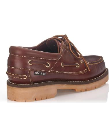 Zapatos de Hombre snipe ZAPATOS NAUTICO CUERO MARRON