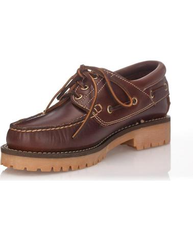 Zapatos de Hombre snipe ZAPATOS NAUTICO CUERO MARRON