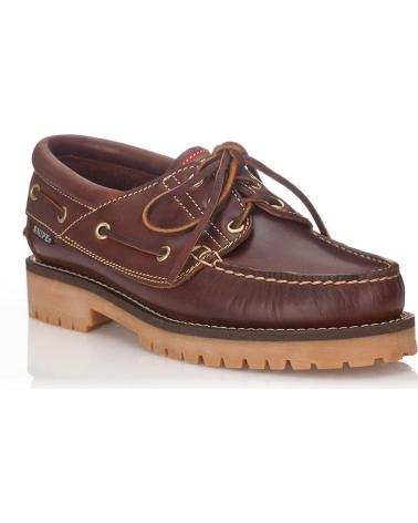 Zapatos de Hombre snipe ZAPATOS NAUTICO CUERO MARRON