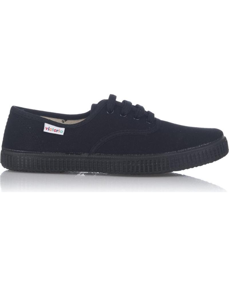 Sportif-De-Mujer-VICTORIA-ZAPATILLAS-LONA-6610-----NEGRO